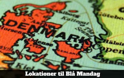 Lokationer til Blå Mandag 2020 [Opdelt i Regioner]